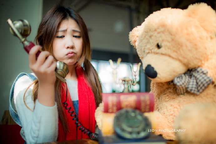 最全可爱重庆美女抱泰迪熊拍摄甜美动人相册