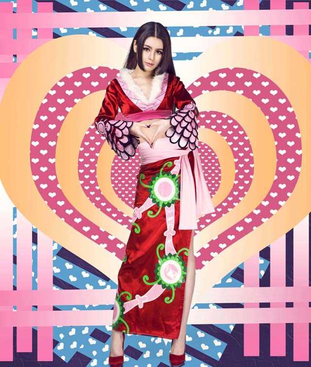 优质花儿乐队主唱小爱cosplay动漫海贼王图片