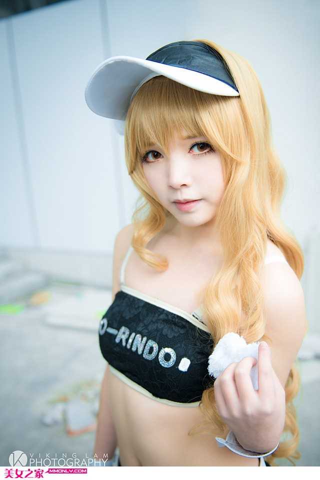 高清金发美女cosplay可爱魔理沙图册