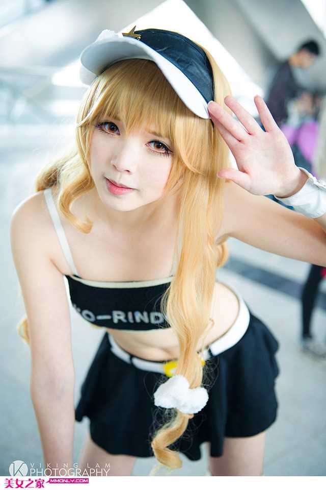 高清金发美女cosplay可爱魔理沙图册