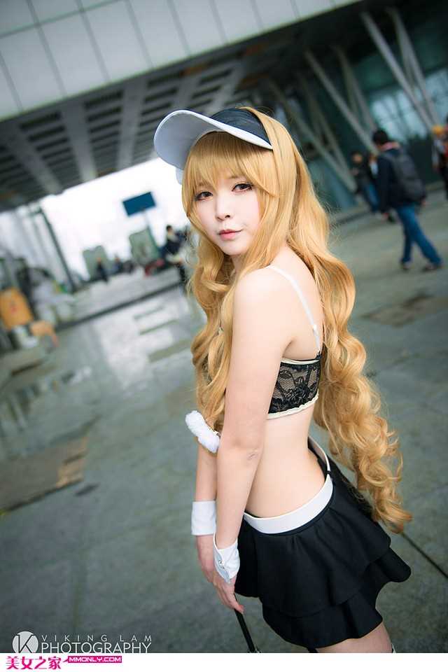 高清金发美女cosplay可爱魔理沙图册