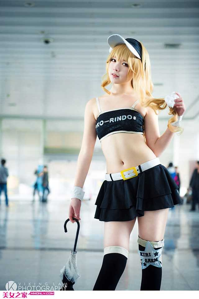高清金发美女cosplay可爱魔理沙图册