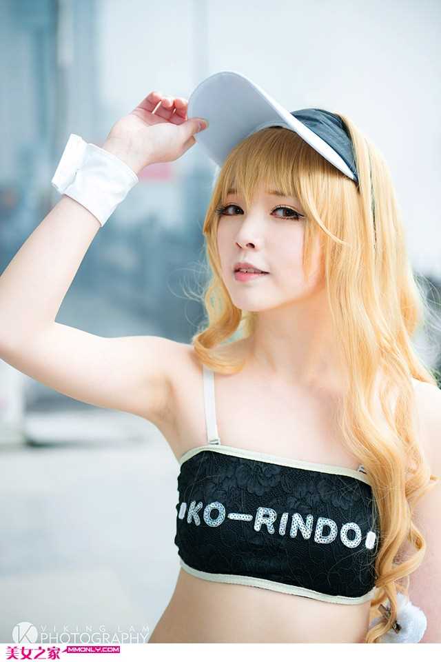高清金发美女cosplay可爱魔理沙图册