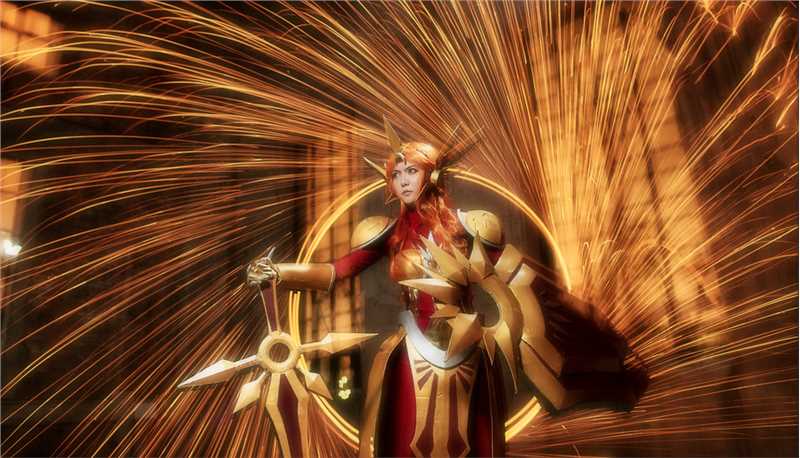 萌妹子cosplay游戏女巫角色高清图集