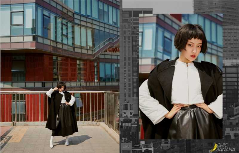 精选短发美女吴佳怡冬日时尚大衣街拍御姐惹火妖娆图片图册