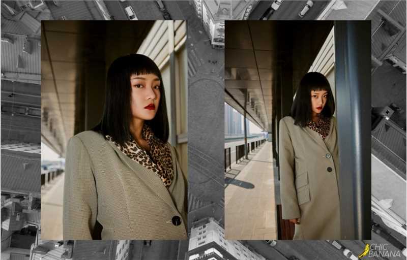 精选短发美女吴佳怡冬日时尚大衣街拍御姐惹火妖娆图片图册