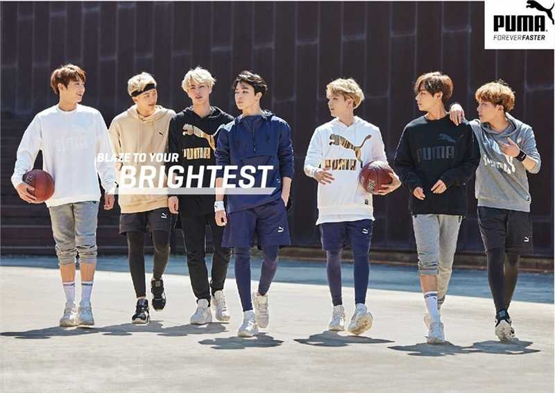 最全韩国帅哥偶像团队代言puma街头青春时尚壁纸