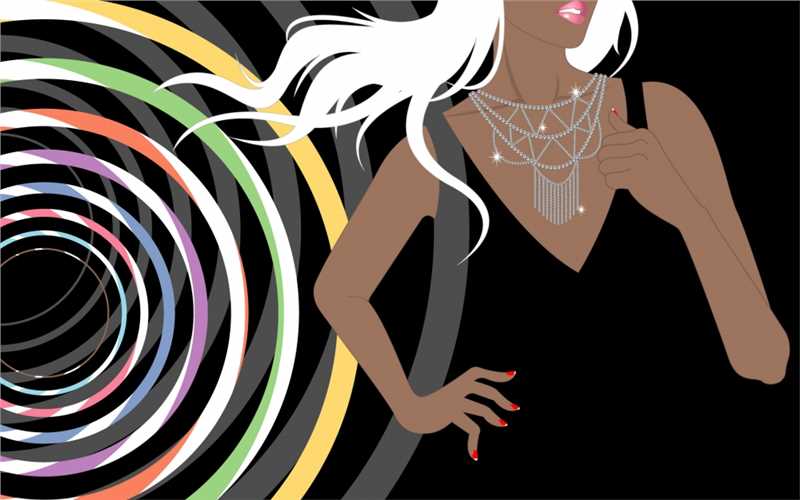 精选时尚的都市美女卡通漫画人物图片图册