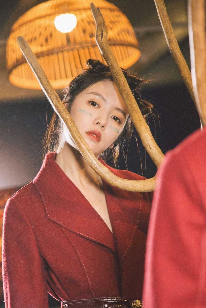 百面造型少女蔡文静时尚个人明星艺术照片