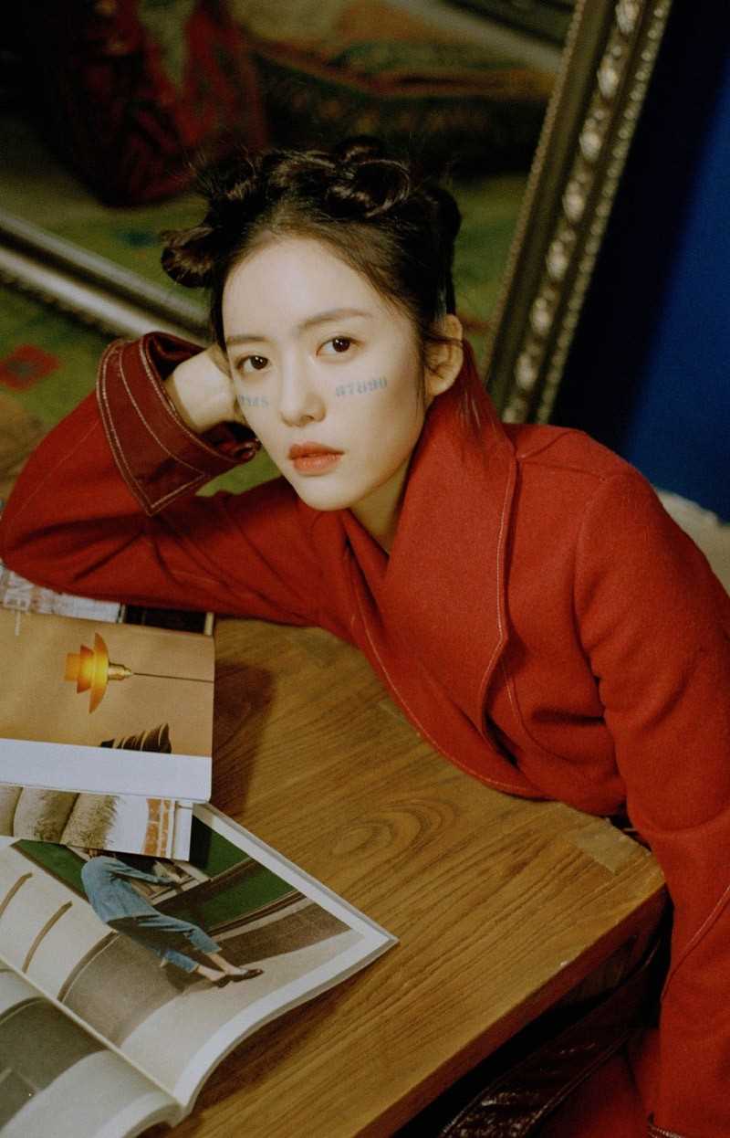 百面造型少女蔡文静时尚个人明星艺术照片