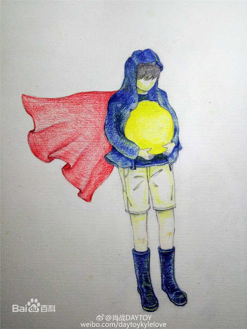 肖战绘画及设计作品素颜照相册