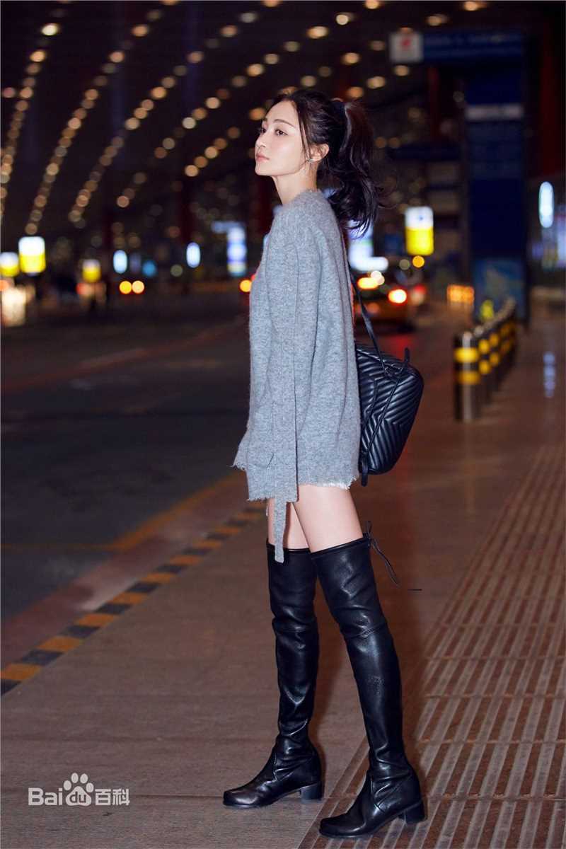 姚笛(Yao Di)机场look前后照片