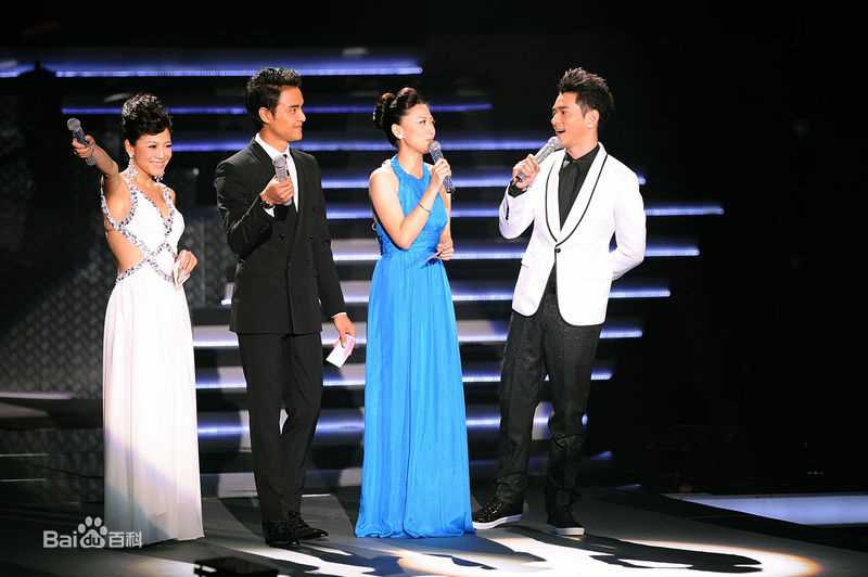 明道(Ming Dow)主持节目前后照片