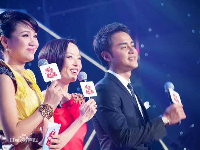 明道(Ming Dow)主持节目前后照片