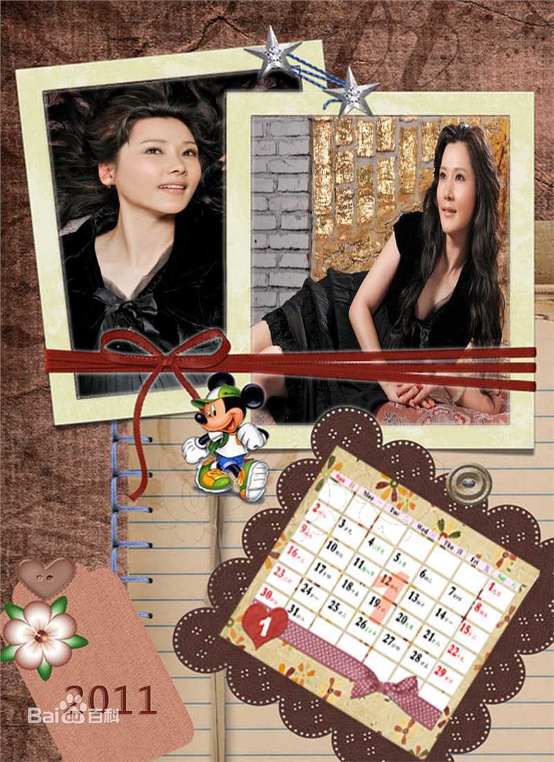何赛飞(Caifei He)2011年年历照壁纸壁纸