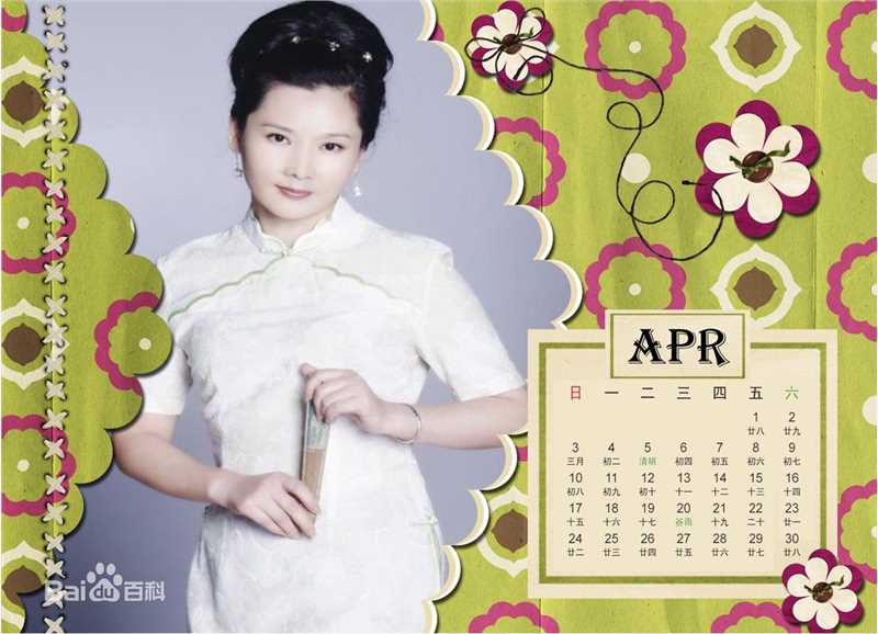 何赛飞(Caifei He)2011年年历照壁纸壁纸