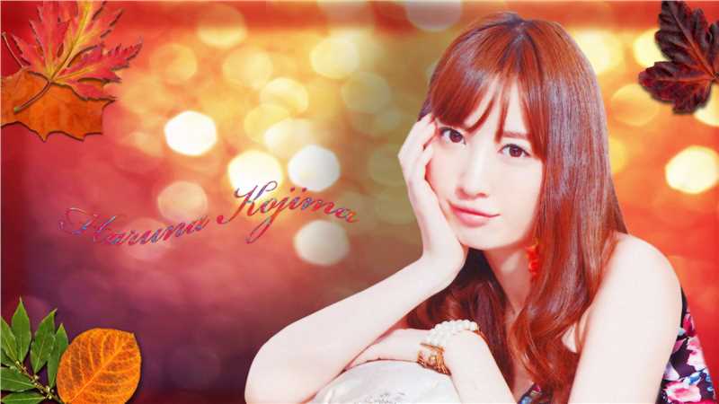 精选小嶋阳菜时尚魅惑桌面壁纸图册