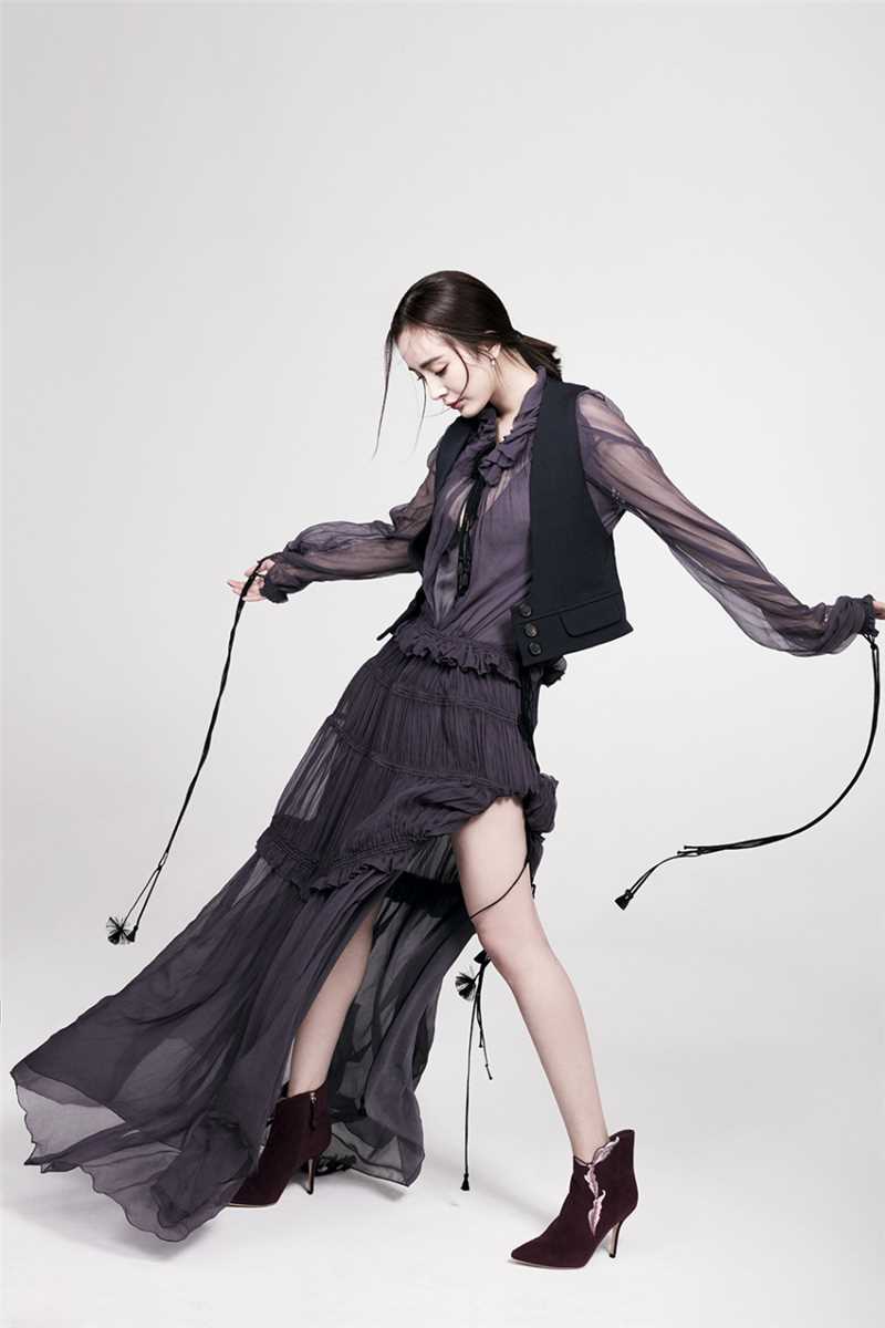 最全杨幂中性风时尚显帅气一面相册