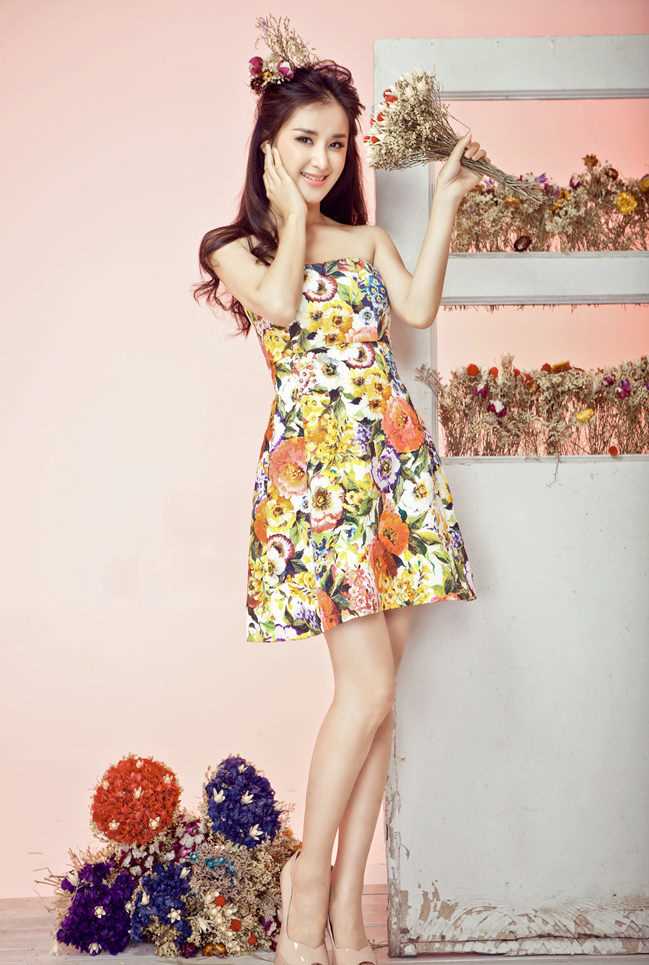 最新内地女演员郑媛元时尚宛若纯美花仙子壁纸