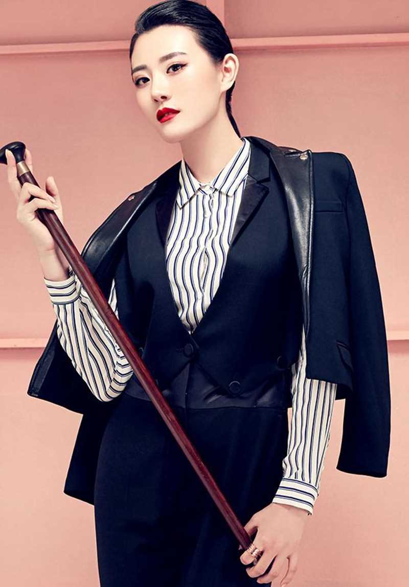 最新牟星时尚西装显中性美图集