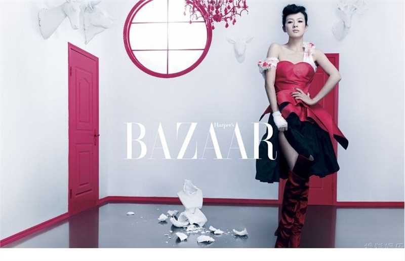 章子怡时尚妆容封面