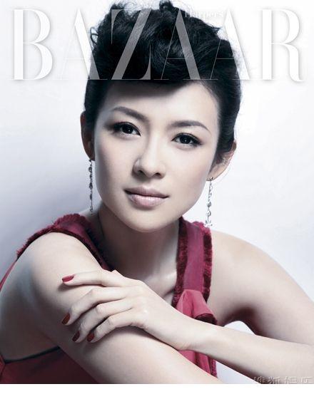 章子怡时尚妆容封面