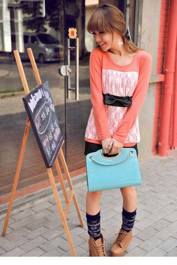 最全漂亮女生蕾丝短裙时尚街拍照相册