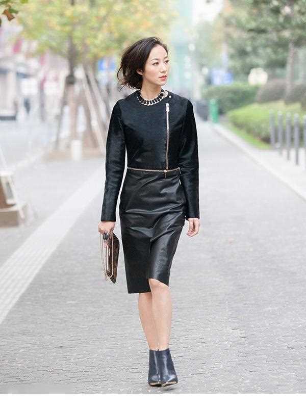 精选韩雪时尚街拍尽显气质女人范图册