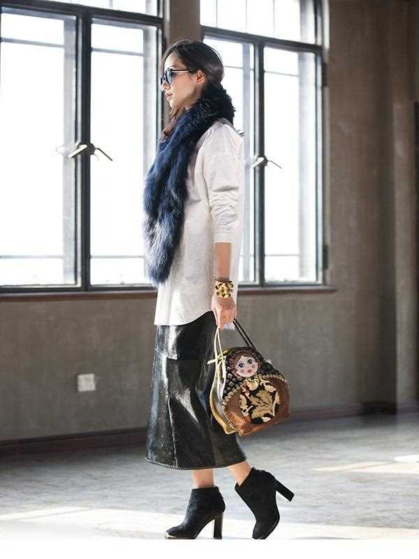 精选韩雪时尚街拍尽显气质女人范图册