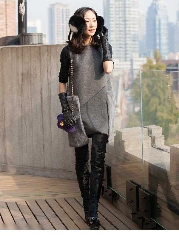 精选韩雪时尚街拍尽显气质女人范图册