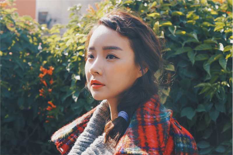 女星刘美人冬日时尚街拍大片