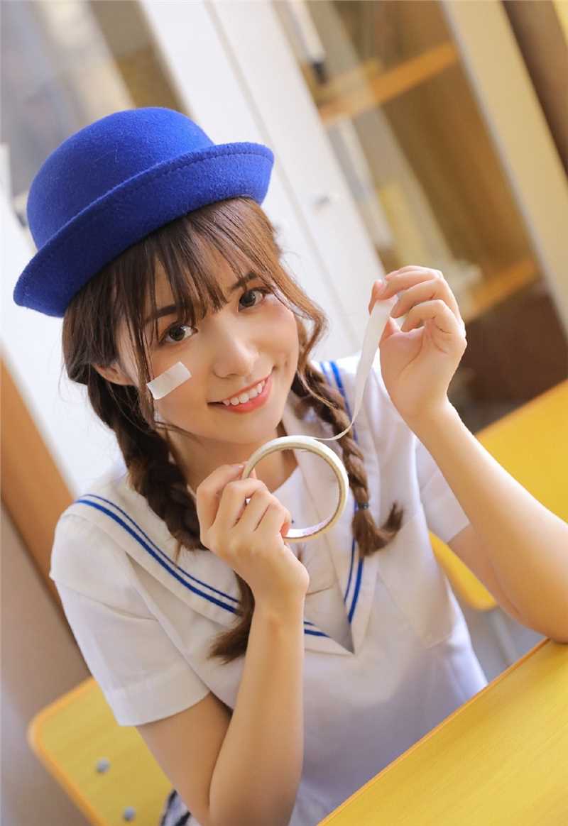 高清清秀可爱的双马尾小萝莉俏皮萌白酱清纯女生照片图集