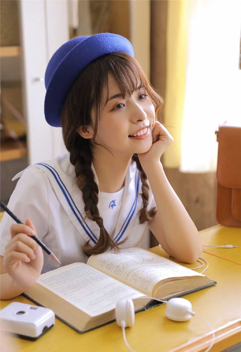 高清清秀可爱的双马尾小萝莉俏皮萌白酱清纯女生照片图集