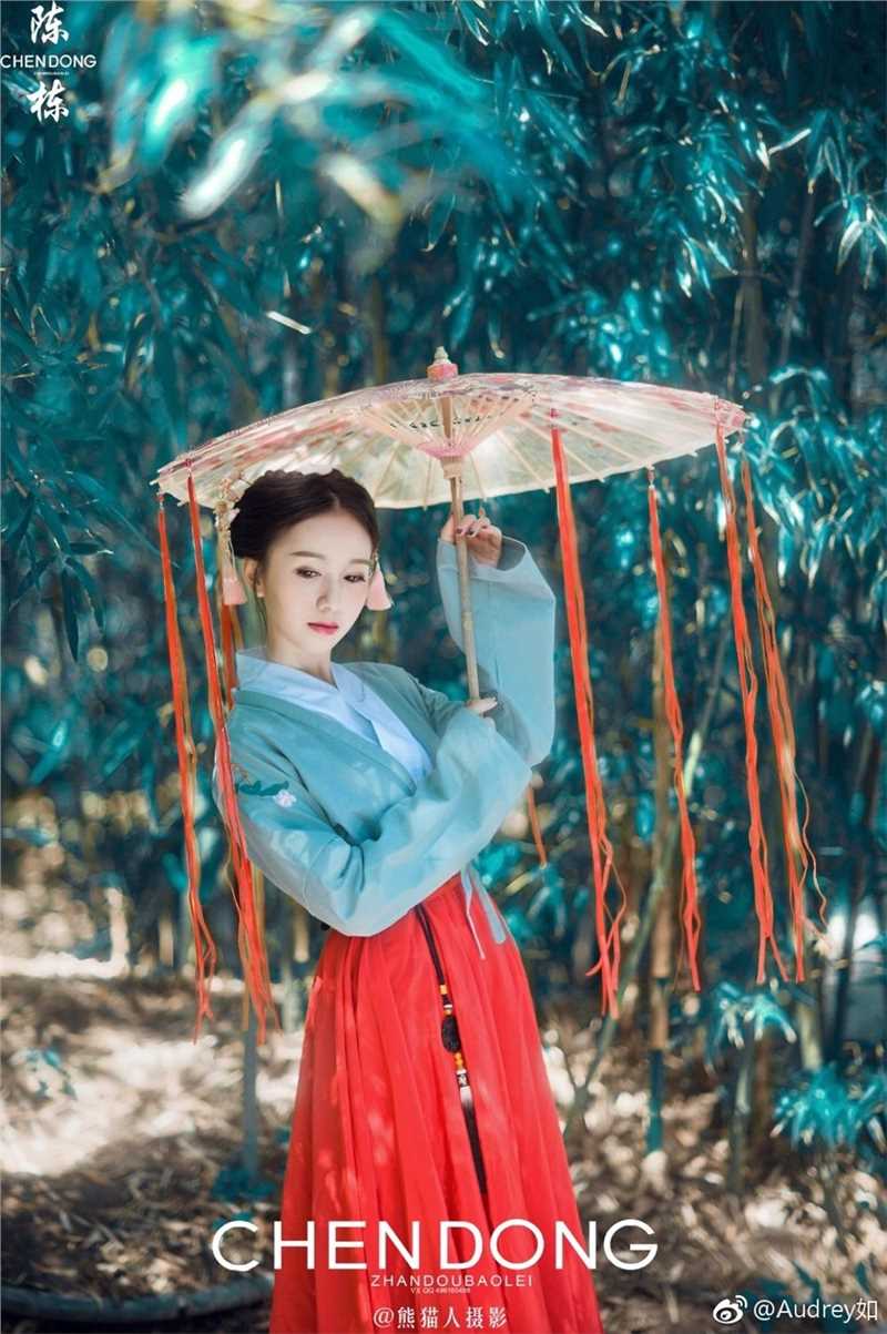 特别专辑古装美女Audrey如竹林风姿迷人图片