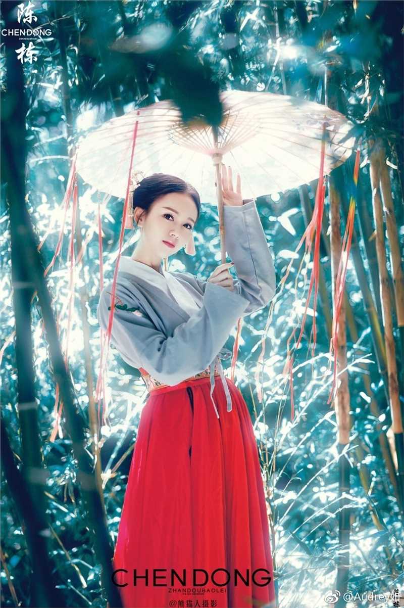 特别专辑古装美女Audrey如竹林风姿迷人图片