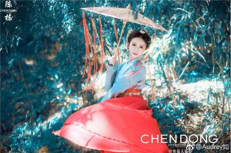 特别专辑古装美女Audrey如竹林风姿迷人图片
