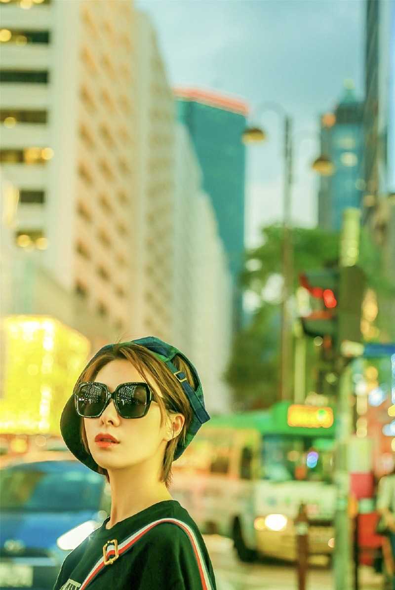 优质时尚美女王汀街头靓丽淑女御姐风情图片图片