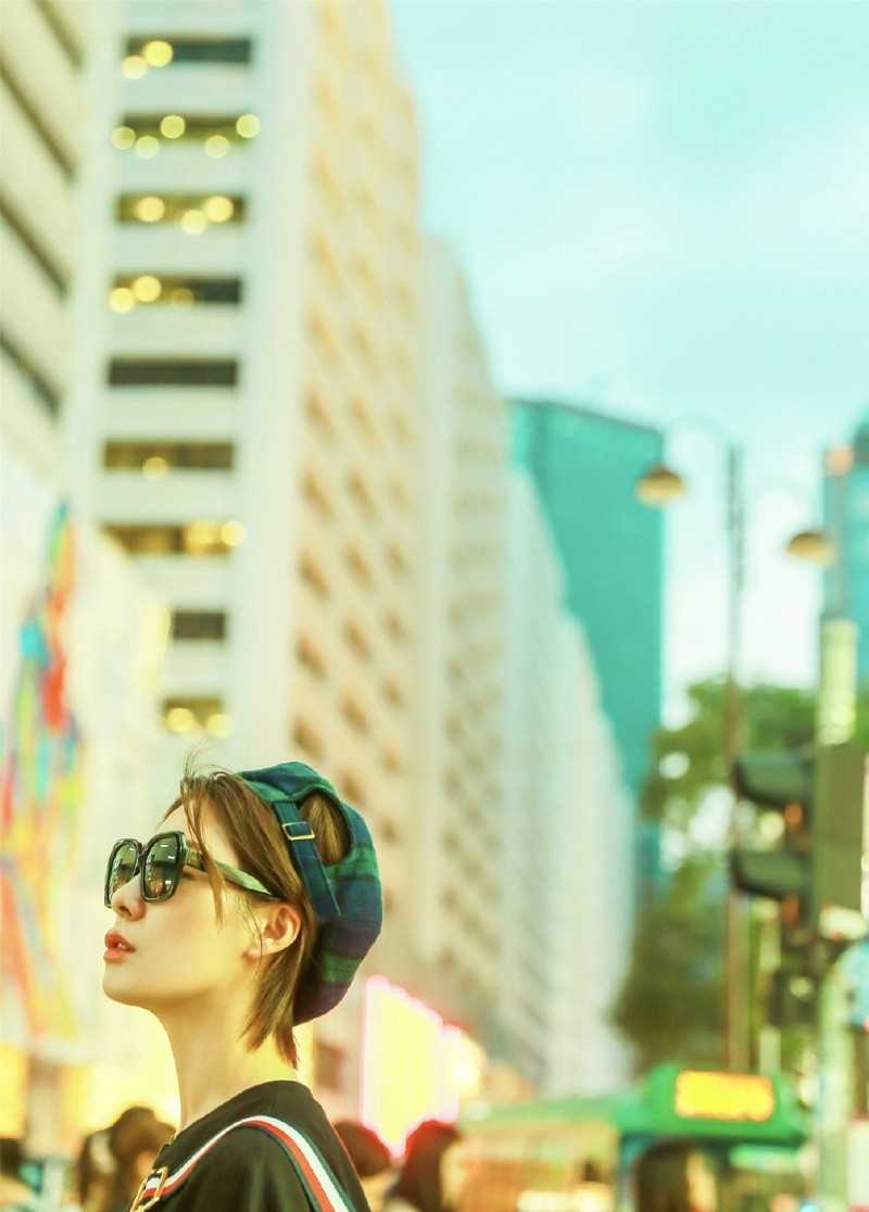 优质时尚美女王汀街头靓丽淑女御姐风情图片图片