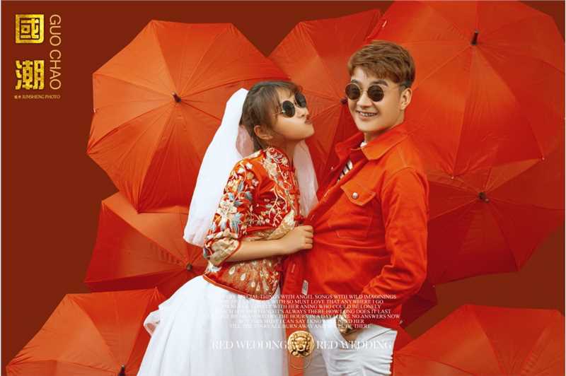 亚洲国潮时尚浪漫唯美婚纱摄影图片