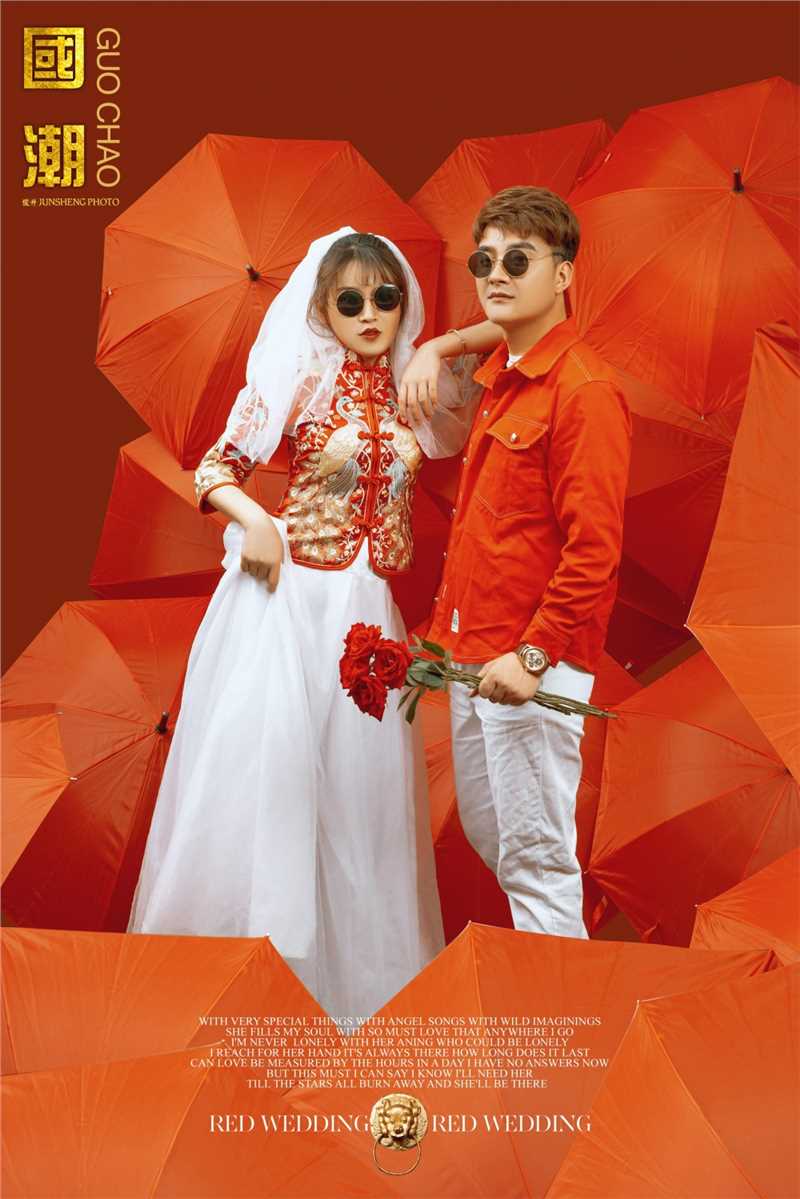 亚洲国潮时尚浪漫唯美婚纱摄影图片