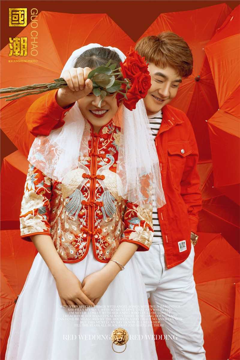 亚洲国潮时尚浪漫唯美婚纱摄影图片