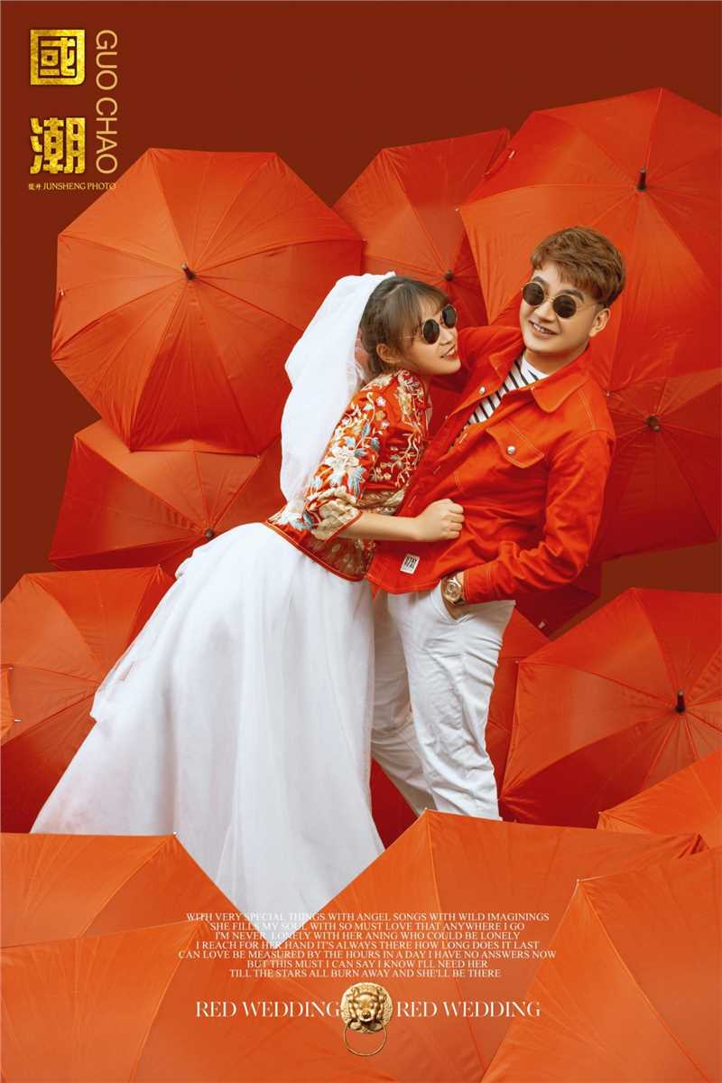 亚洲国潮时尚浪漫唯美婚纱摄影图片