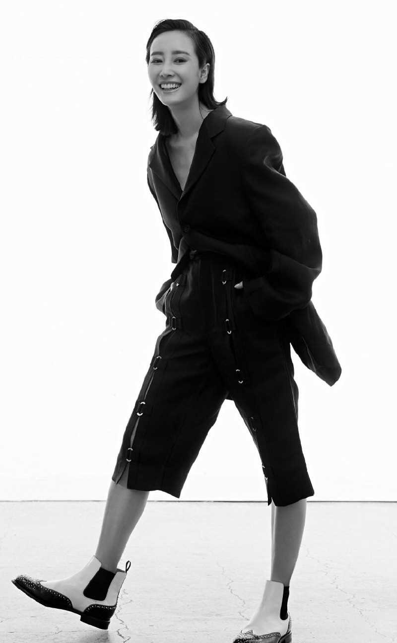 特别专辑帅气御姐李纯时尚复古中性风格杂志大片图片