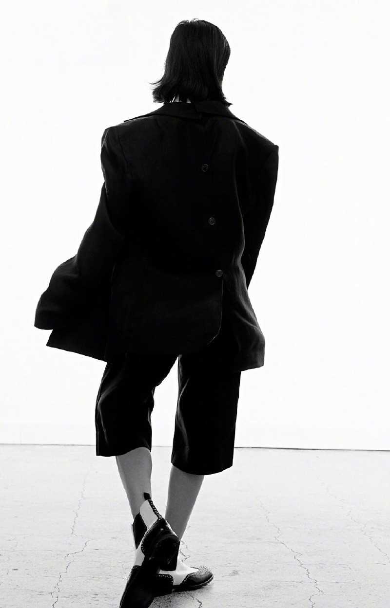 特别专辑帅气御姐李纯时尚复古中性风格杂志大片图片