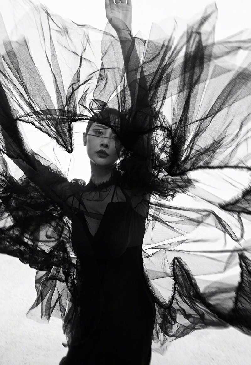 特别专辑帅气御姐李纯时尚复古中性风格杂志大片图片