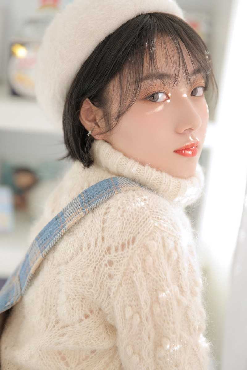 优质短发美少女小清新白皙治愈清纯甜美图片图片