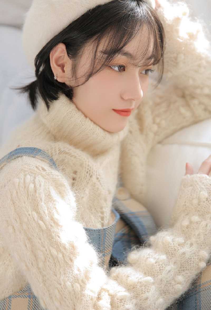 优质短发美少女小清新白皙治愈清纯甜美图片图片