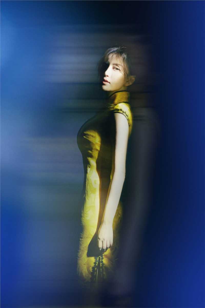 优质梦幻美女吕佳容黄色旗袍古典香艳名媛气质图片相册