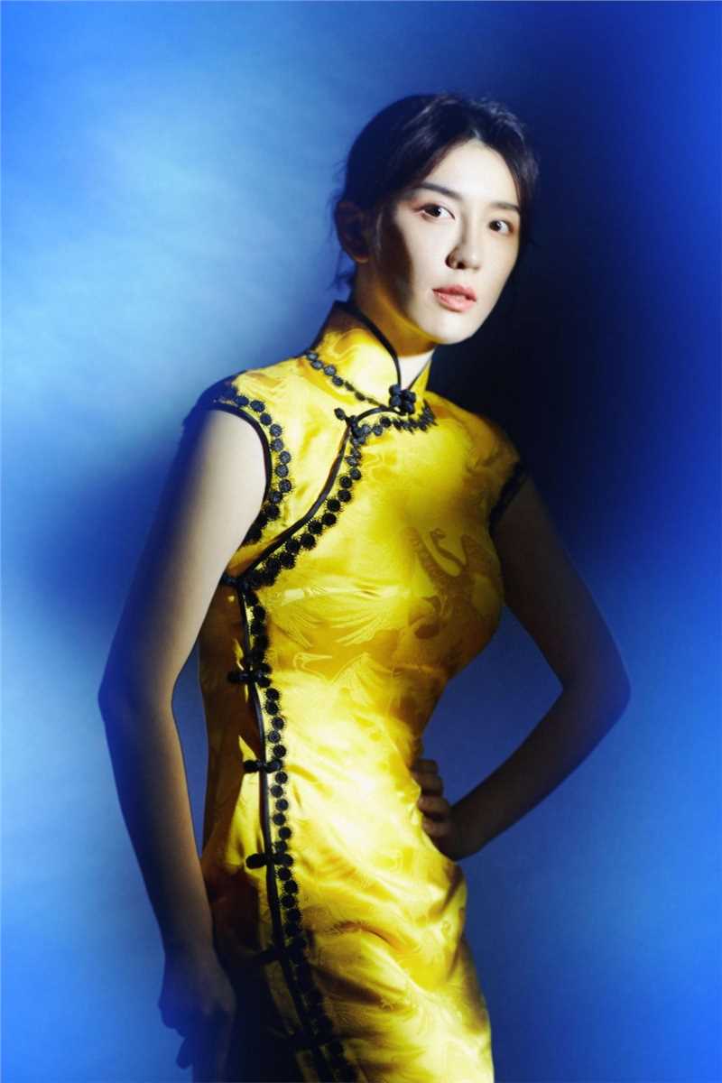 优质梦幻美女吕佳容黄色旗袍古典香艳名媛气质图片相册