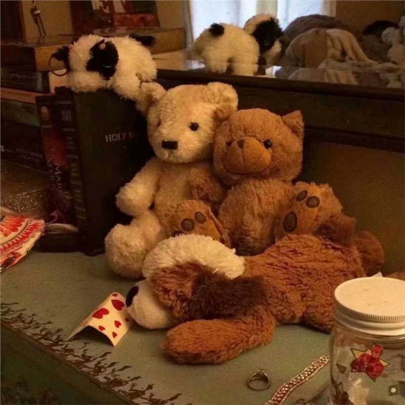 少女的玩偶可爱时尚小清新风景图片